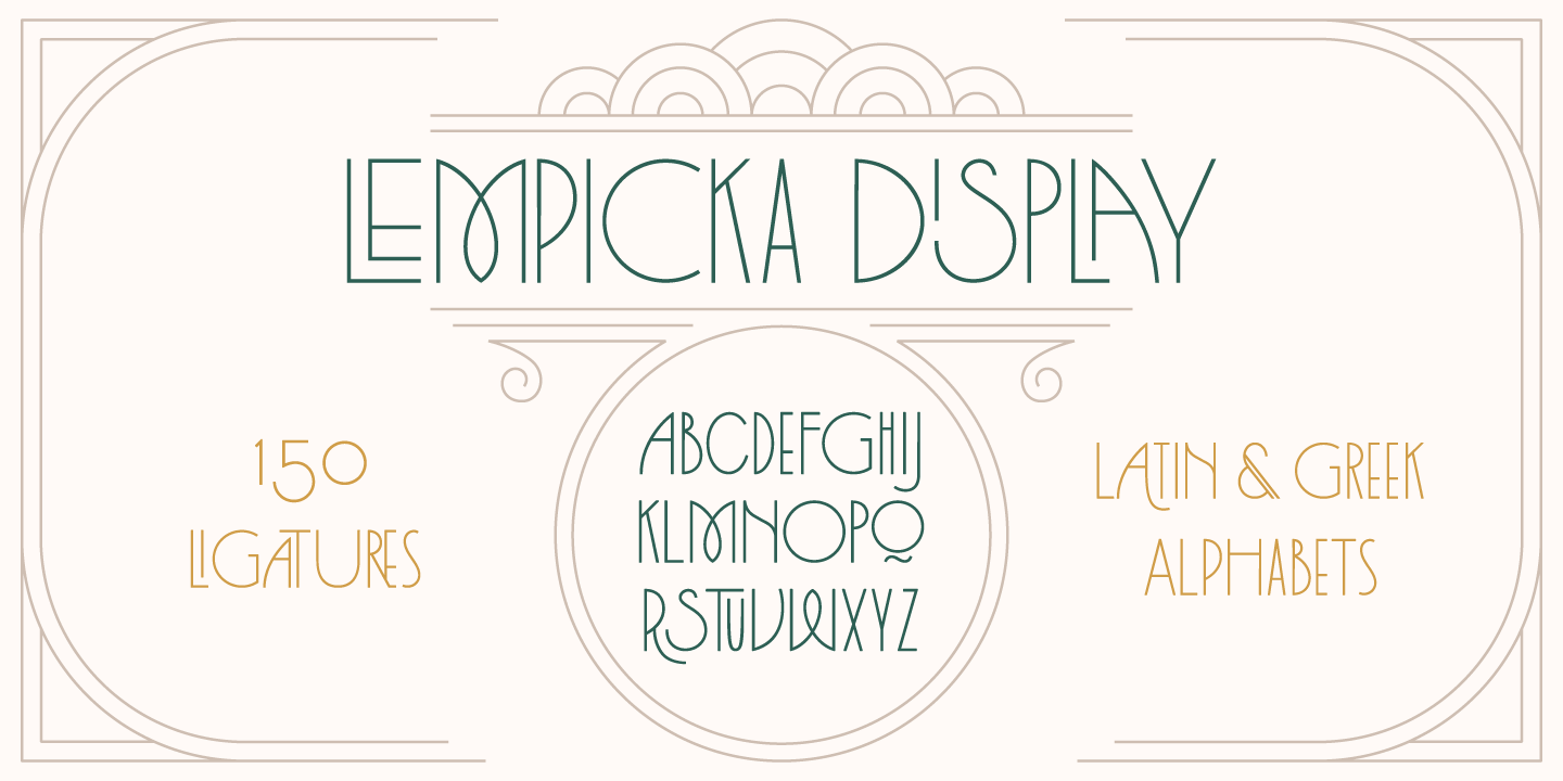 Example font Lempicka #9